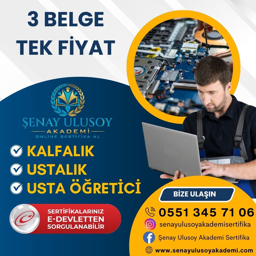 Kalfalık, Ustalık ve Usta Öğretici Belgeleri