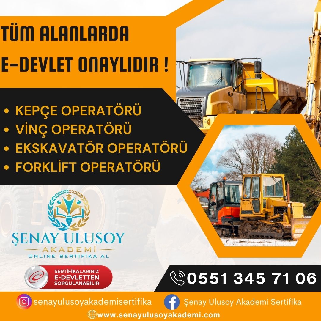 Operatörlük Eğitimleri – E-Devlet Onaylı Sertifika